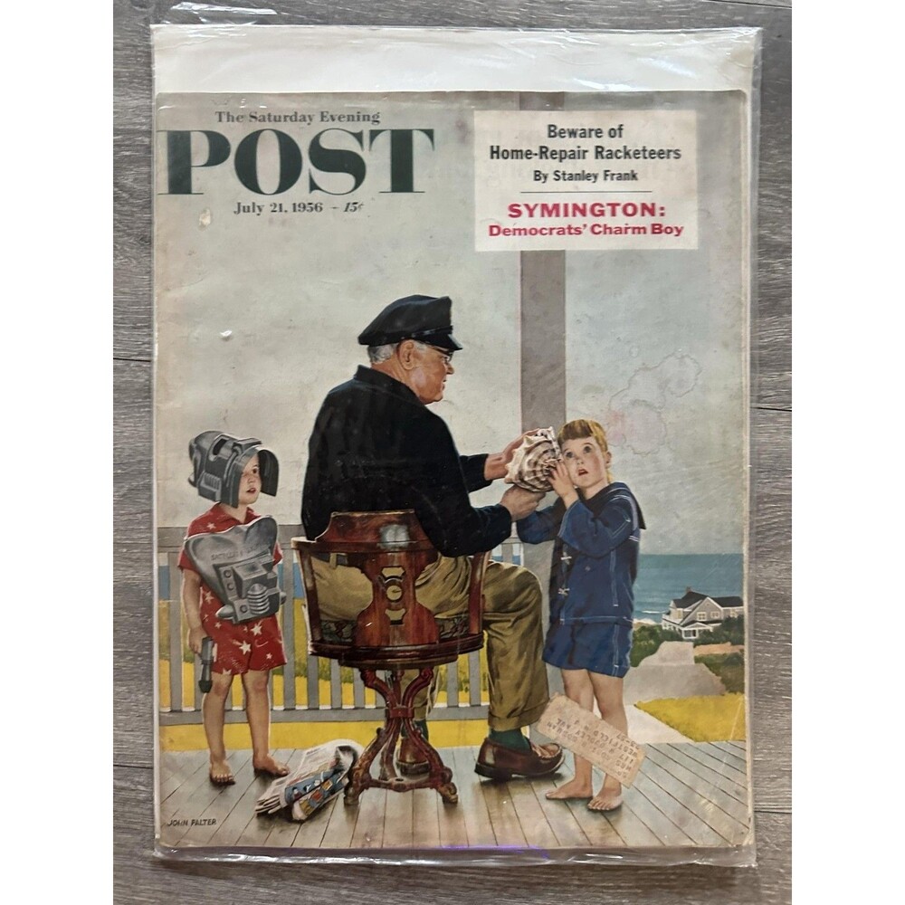 The Saturday Evening Post July 21 1956 Illustrated Magazine John Falter